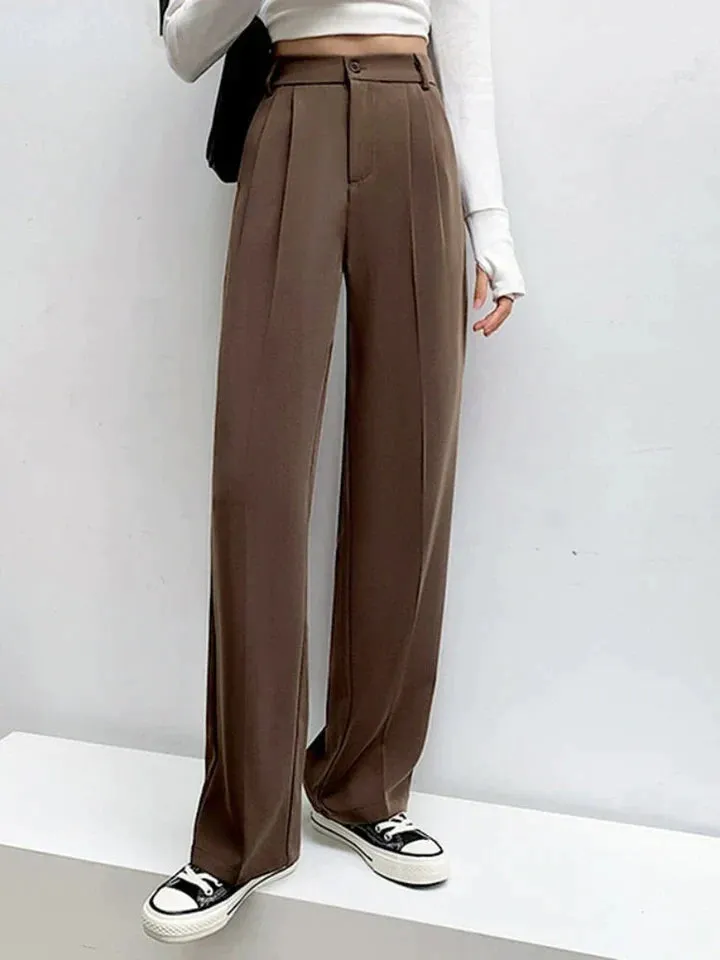 High-waisted ladies' pants