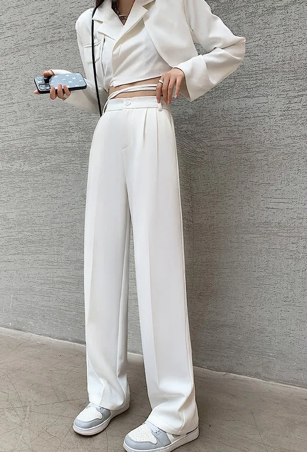 High-waisted ladies' pants
