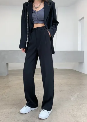 High-waisted ladies' pants