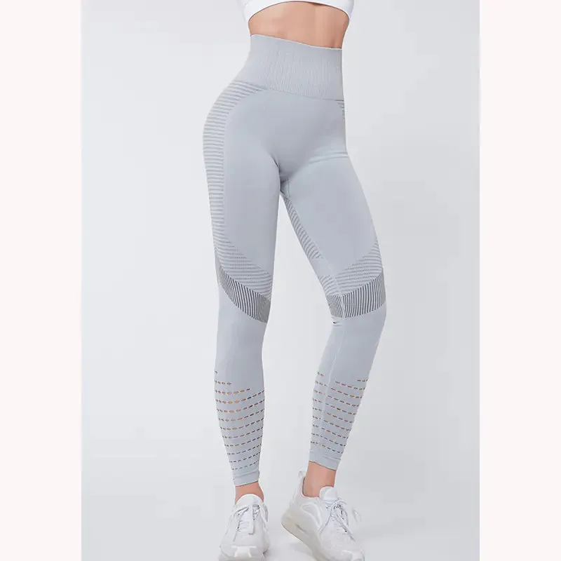 High-Waisted Peach Butt-Lifting Stretch Pants