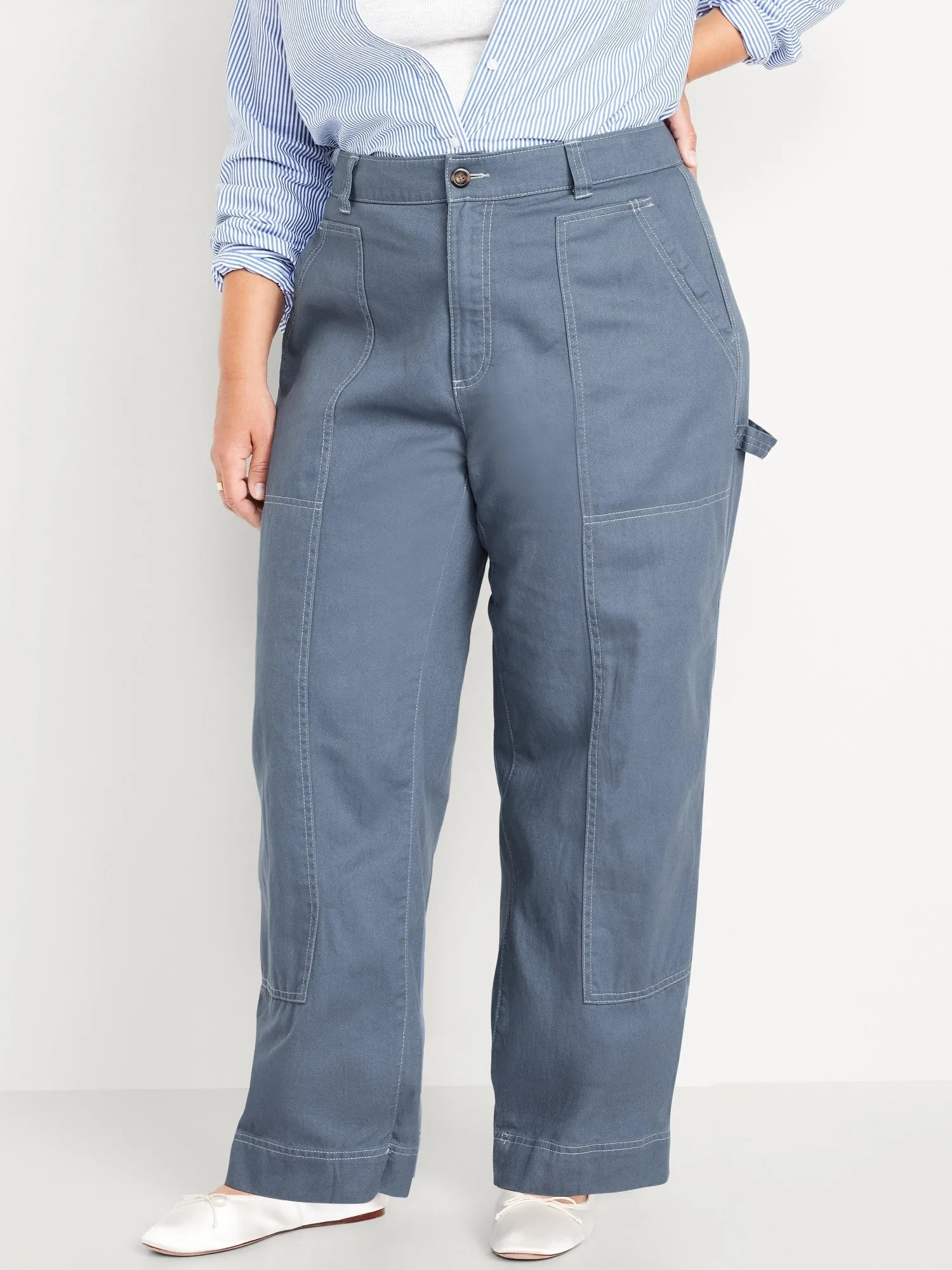 High-Waisted Utility Pants