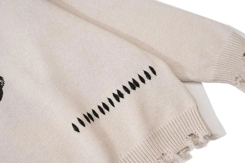 Hole Ghost Graphic Streetwear
