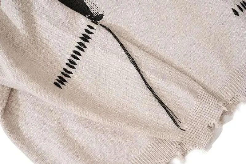 Hole Ghost Graphic Streetwear