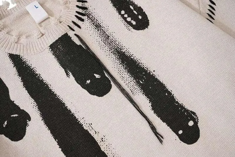 Hole Ghost Graphic Streetwear