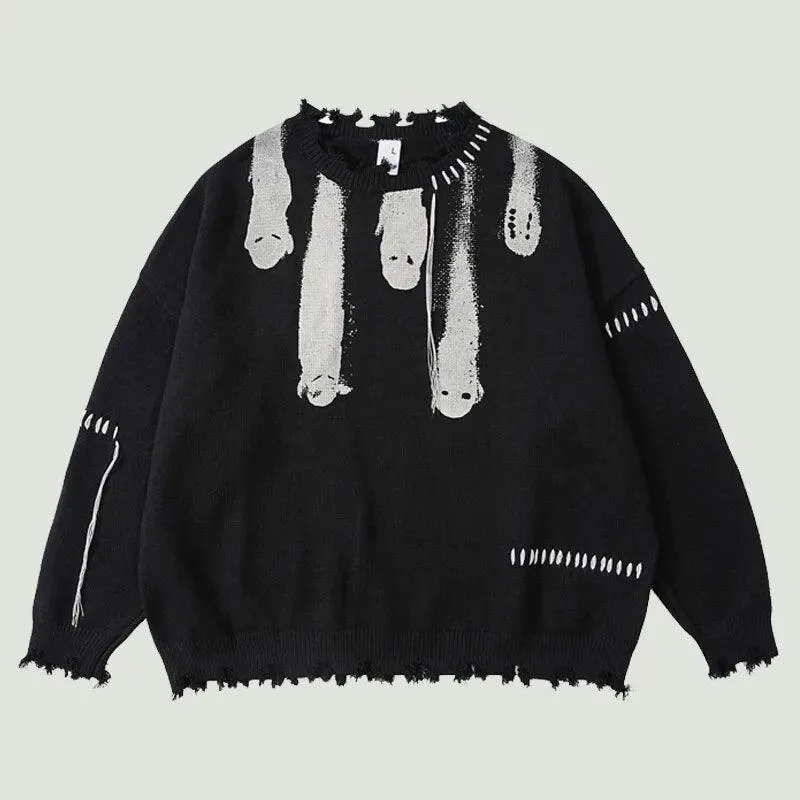 Hole Ghost Graphic Streetwear