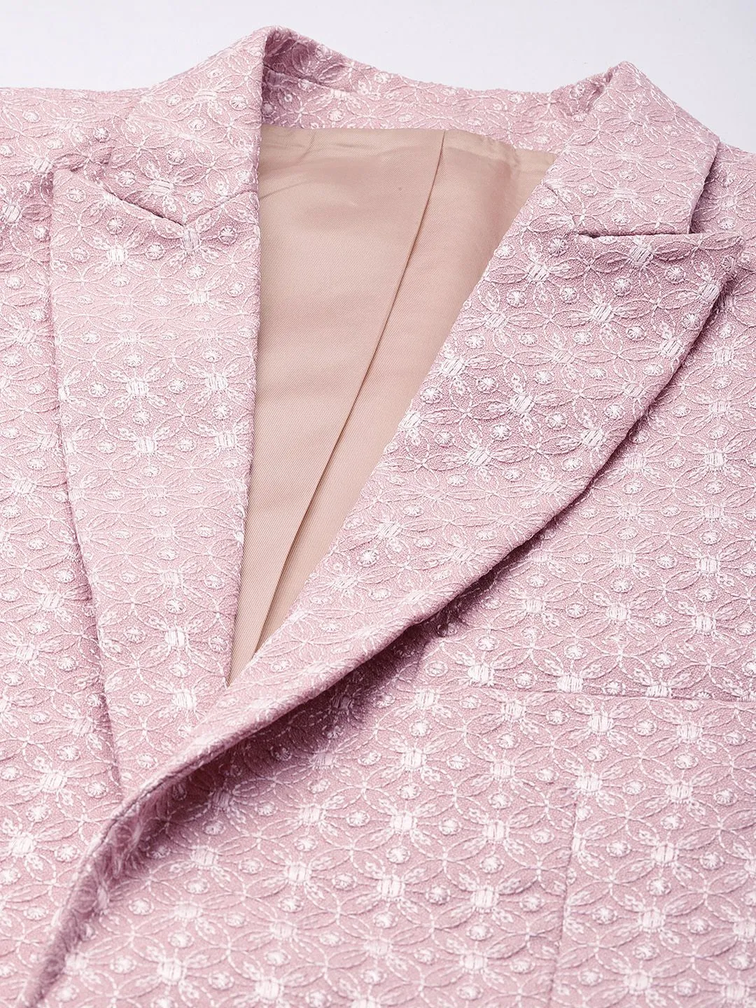 House of Pataudi Single-Breasted Sequinned Blazers