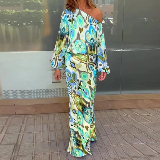 ILONA -  Multicolor Print Kleid