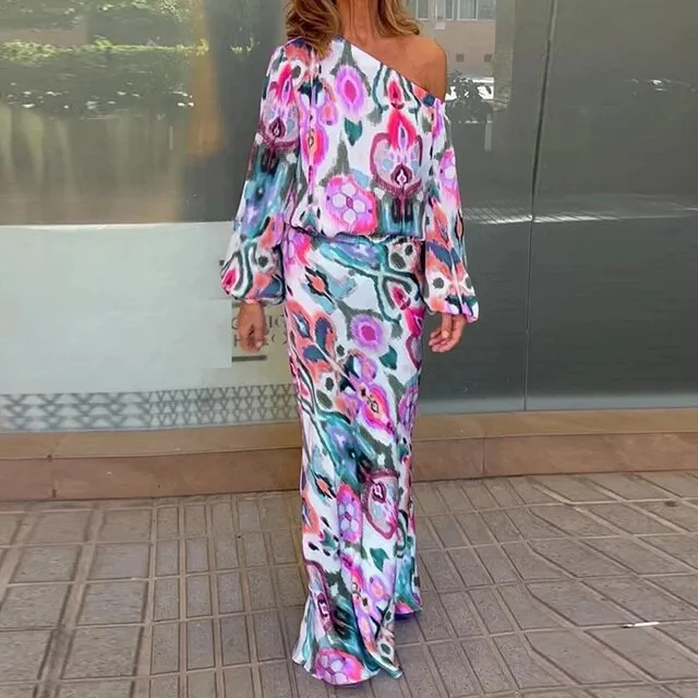 ILONA -  Multicolor Print Kleid