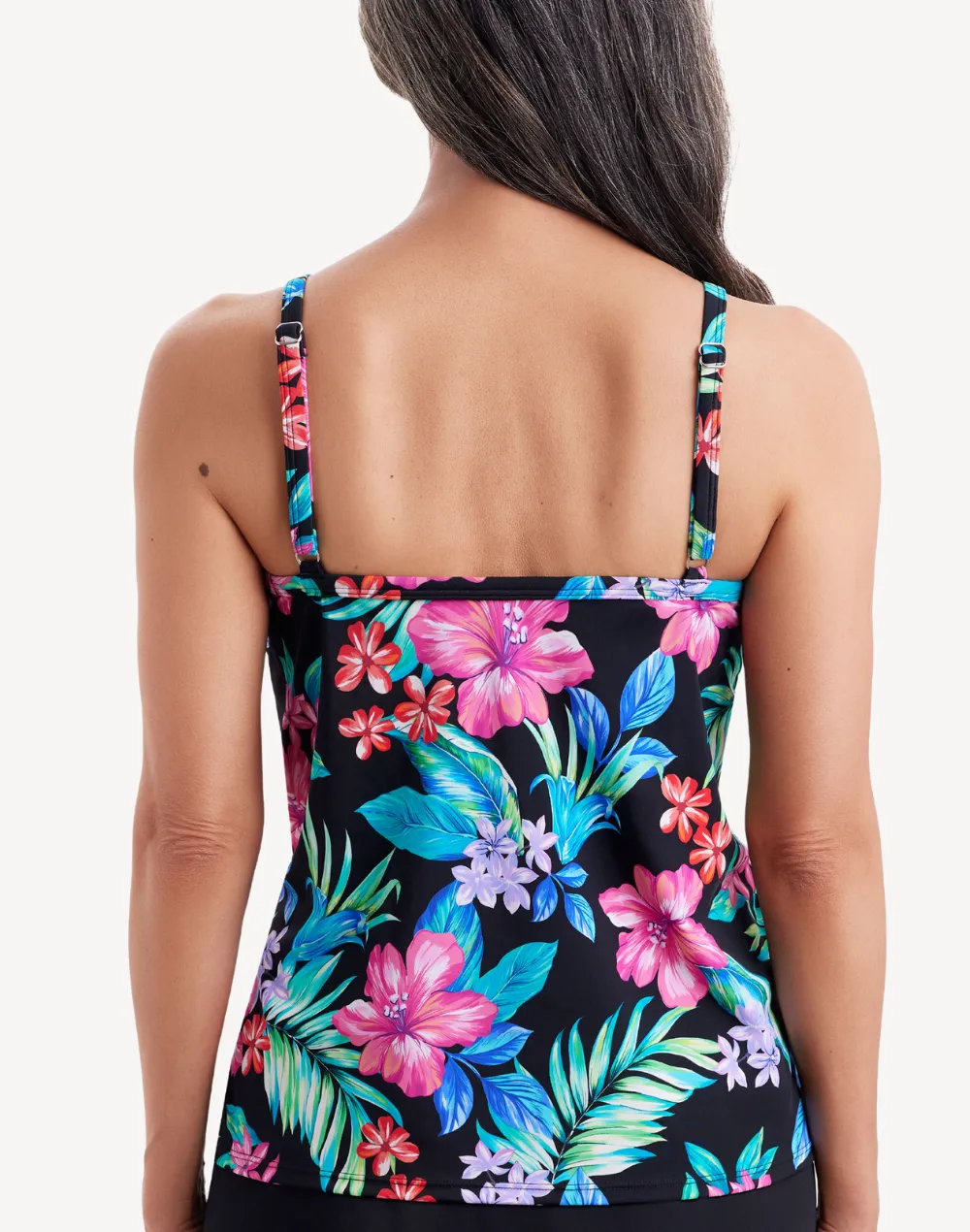 Island Hopping High Neck Tankini Top