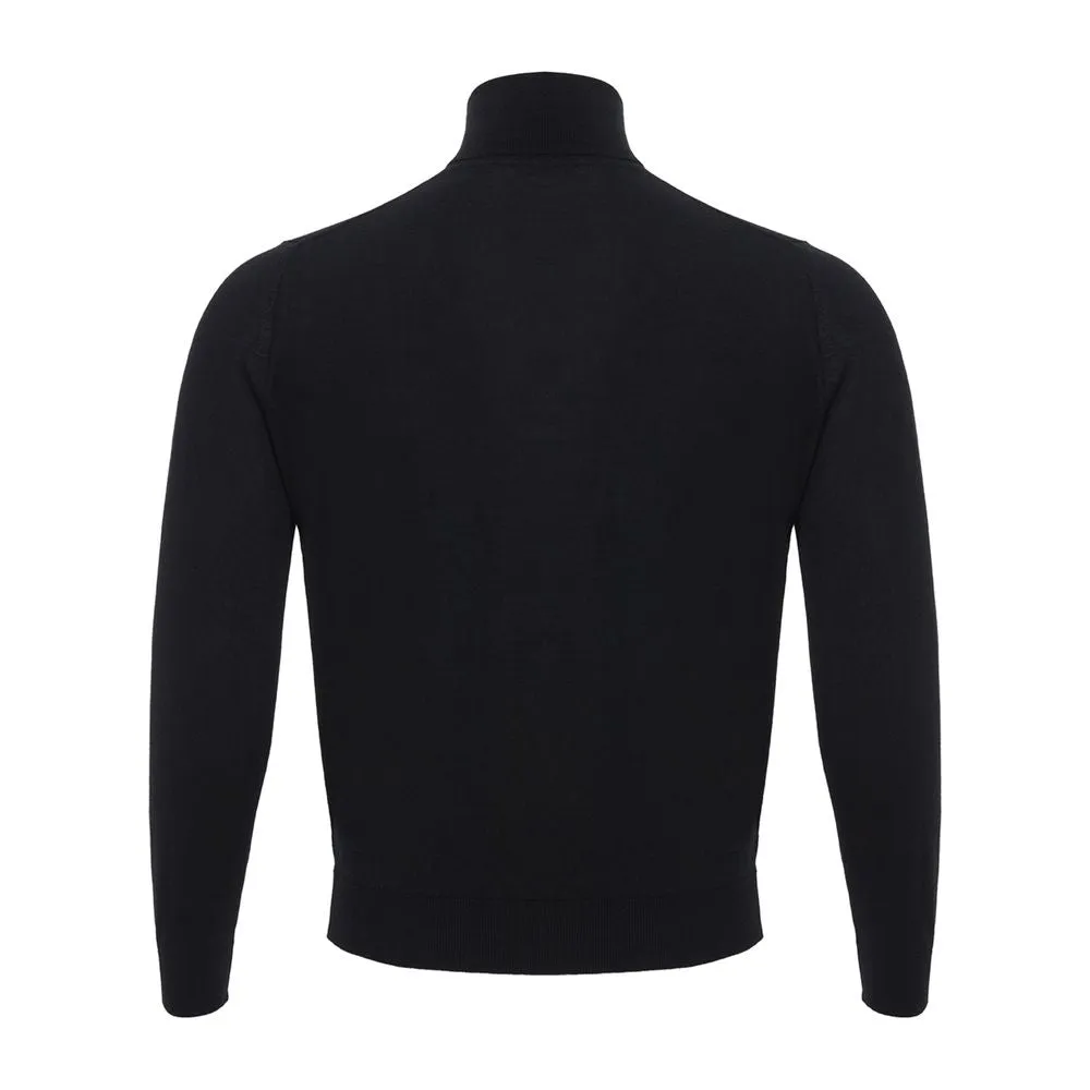 Italian Cashmere Luxury Black Sweater
