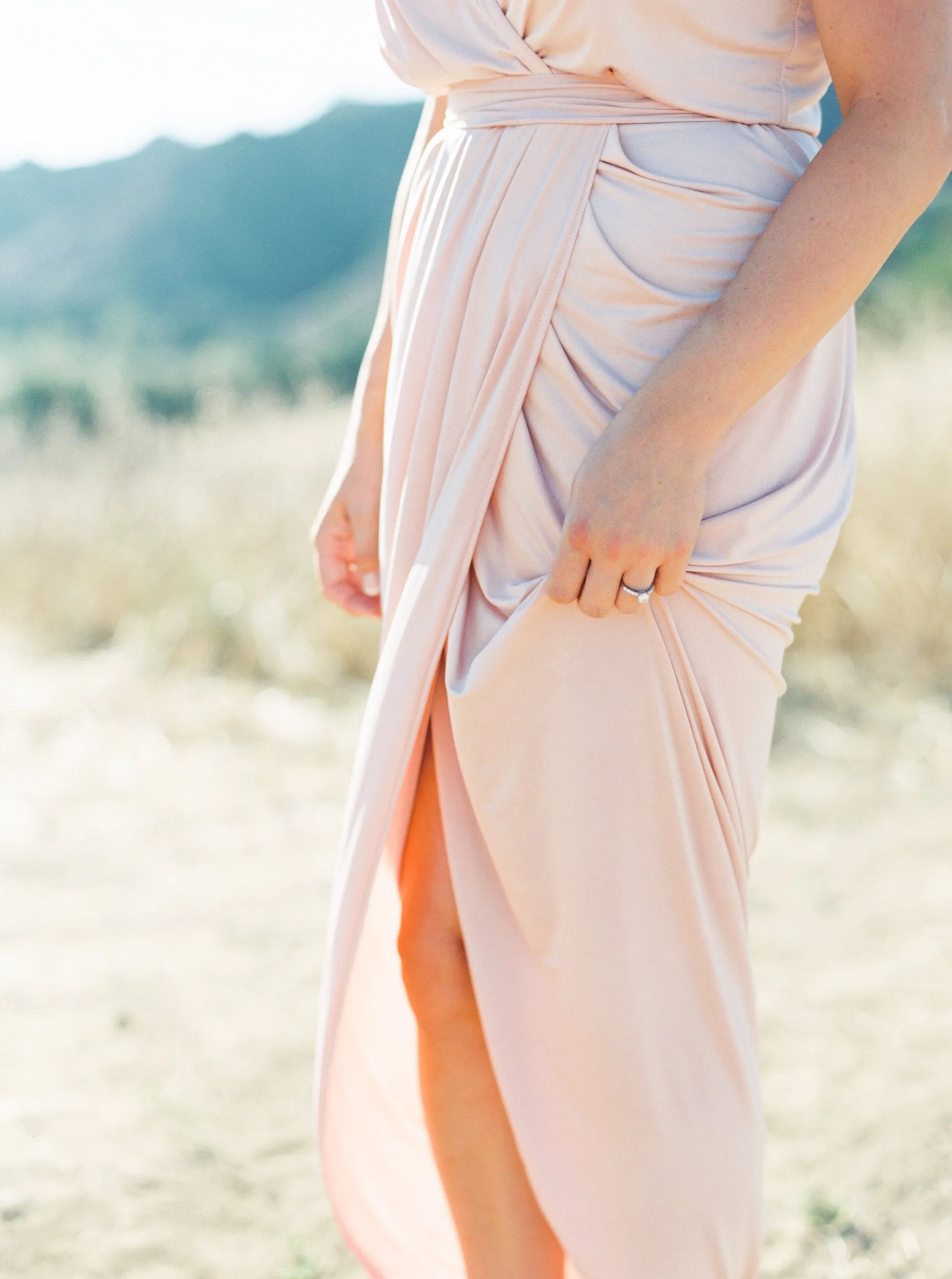Ivory Tulip Wrap Maxi Dress #1033