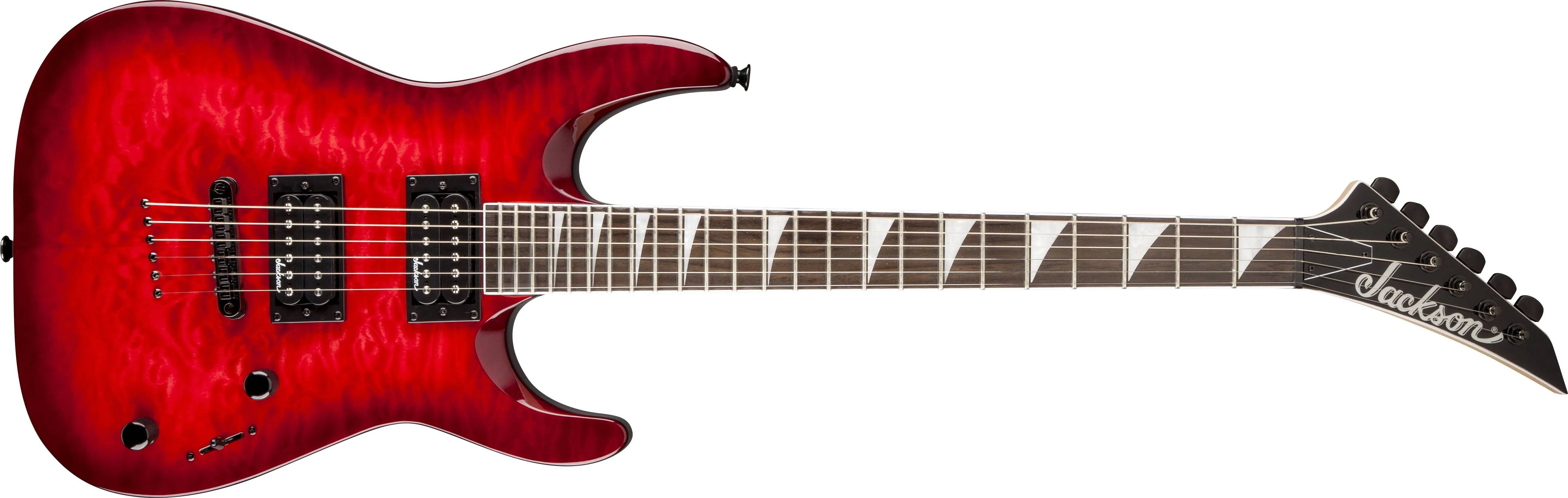 Jackson Dinky Arch Top JS32TQ DKA Transparent Red