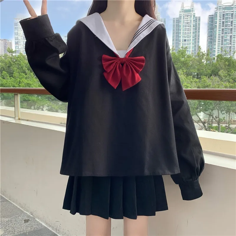 Japanese autumn uniform long sleeve set yc23559
