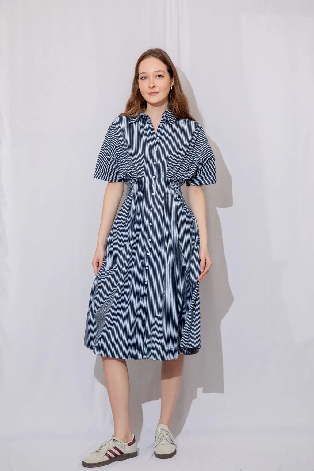 Jess Striped Midi Dress