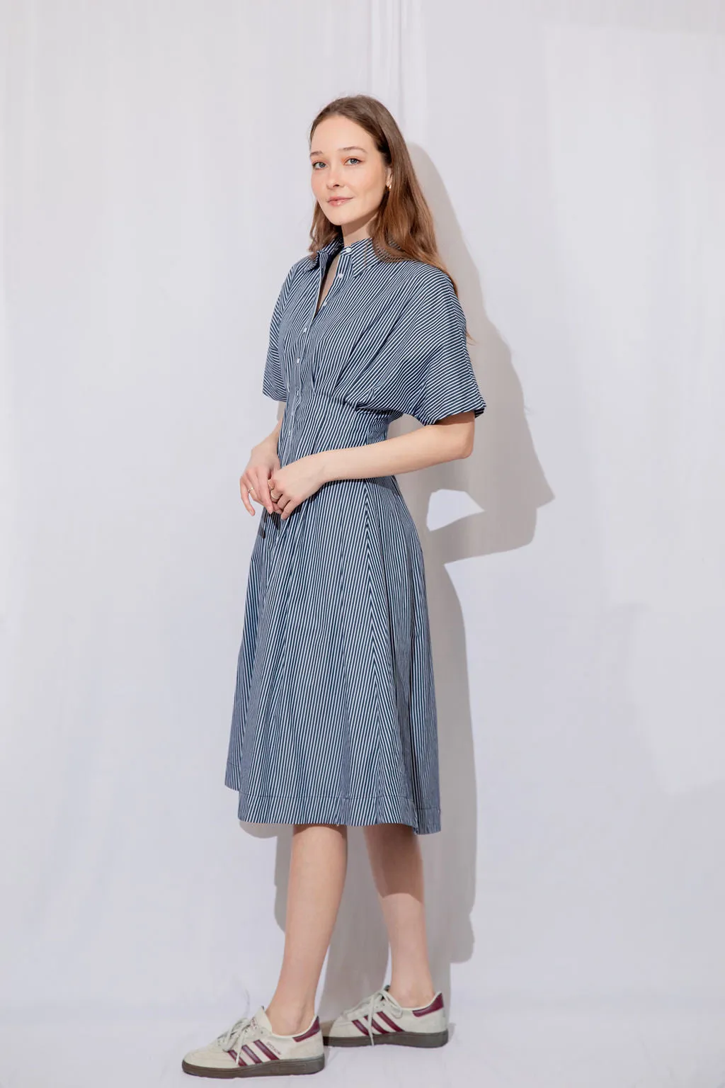 Jess Striped Midi Dress