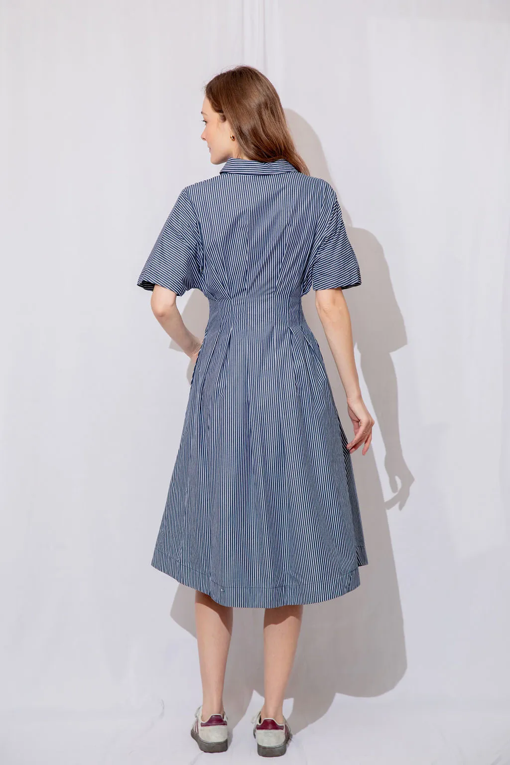 Jess Striped Midi Dress