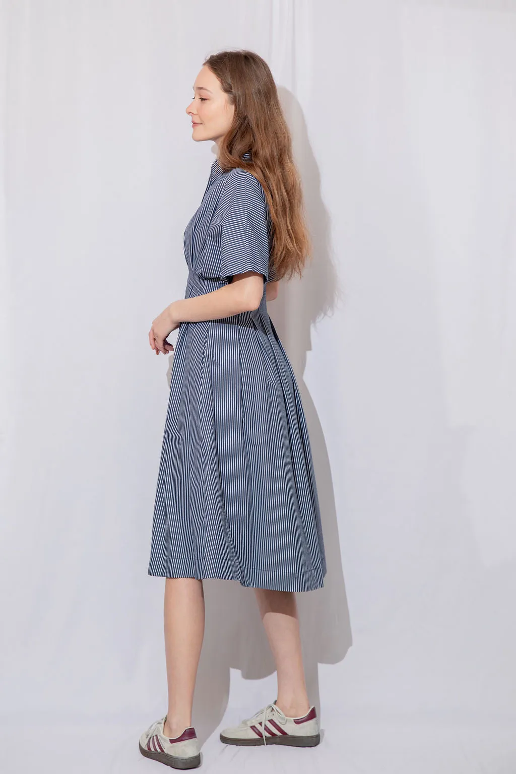 Jess Striped Midi Dress