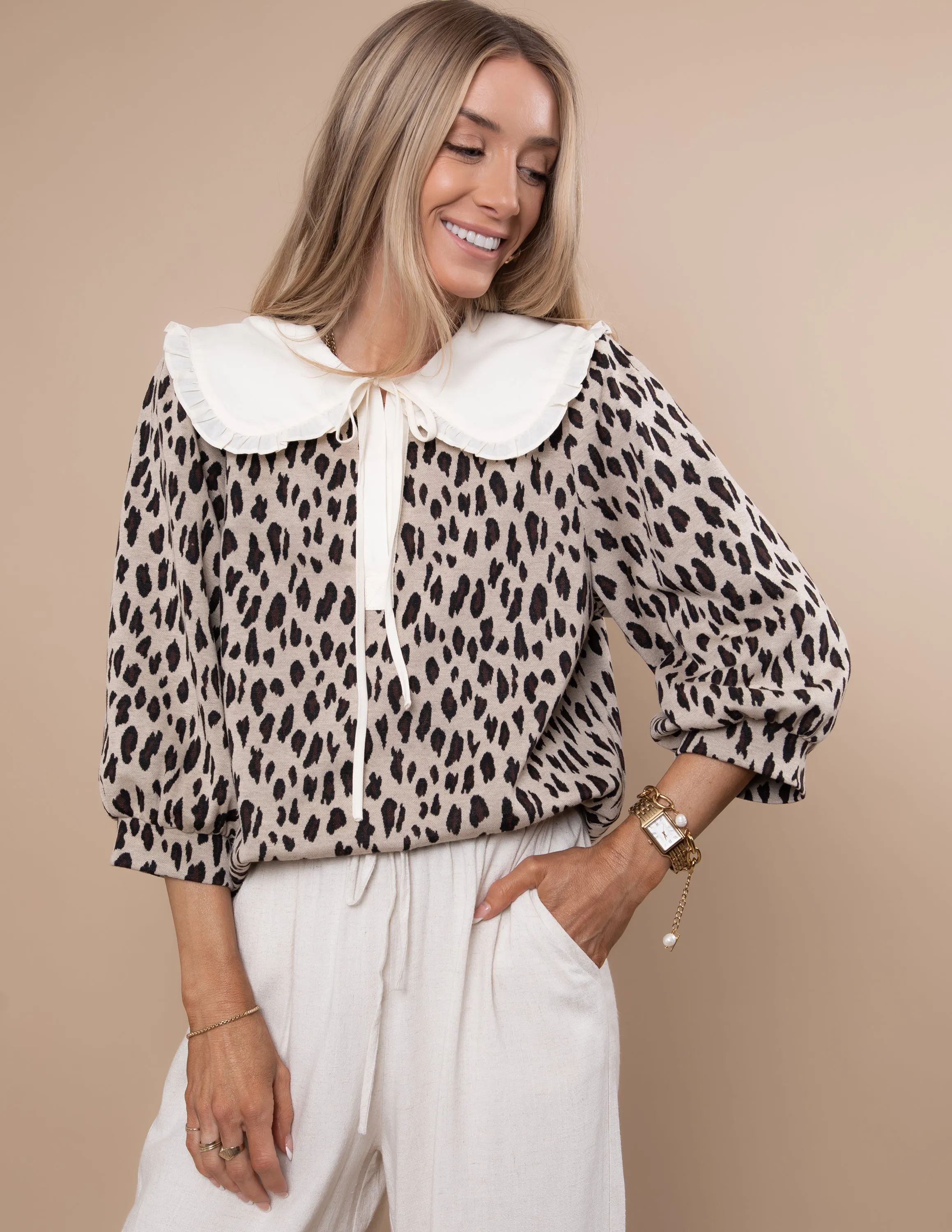 Jesse Leopard Top