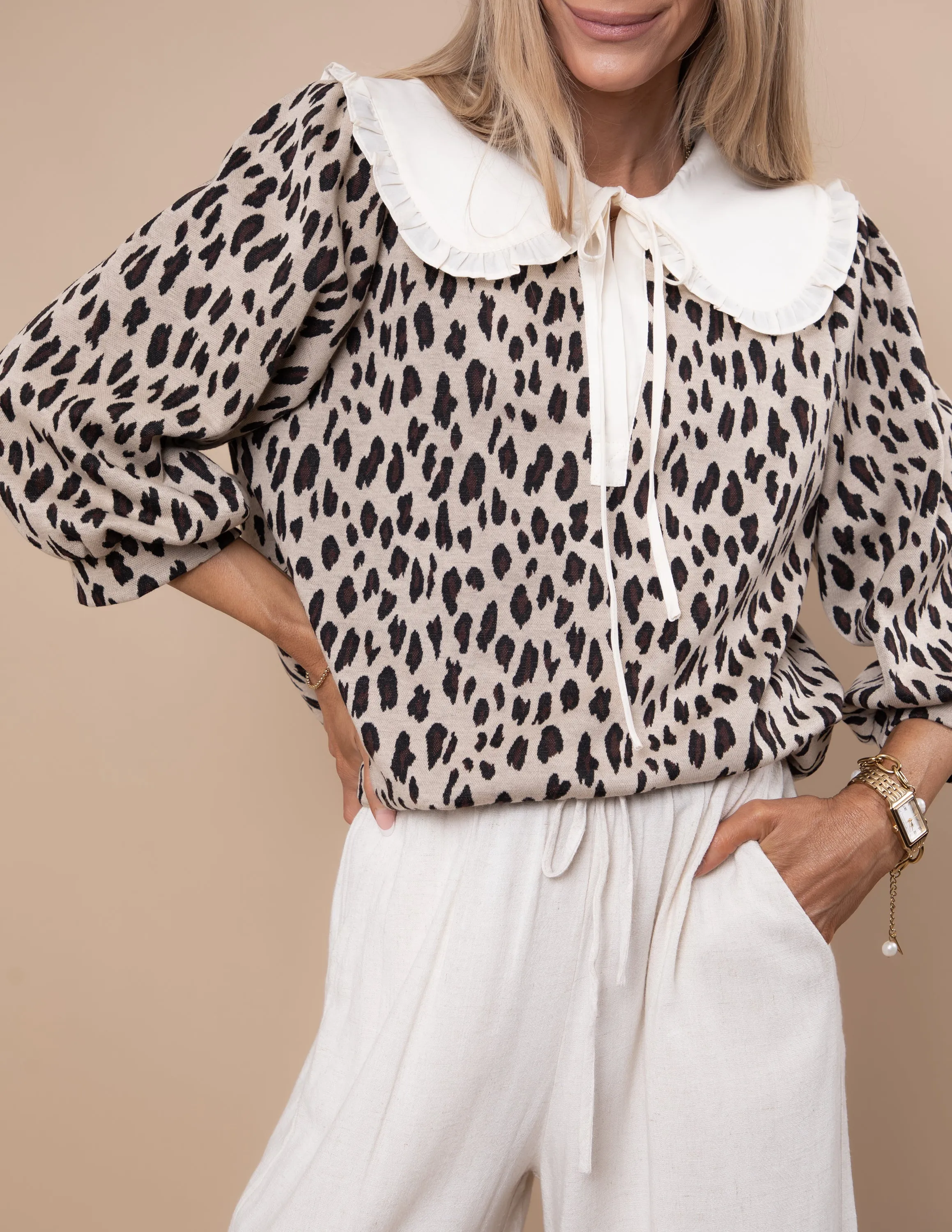Jesse Leopard Top