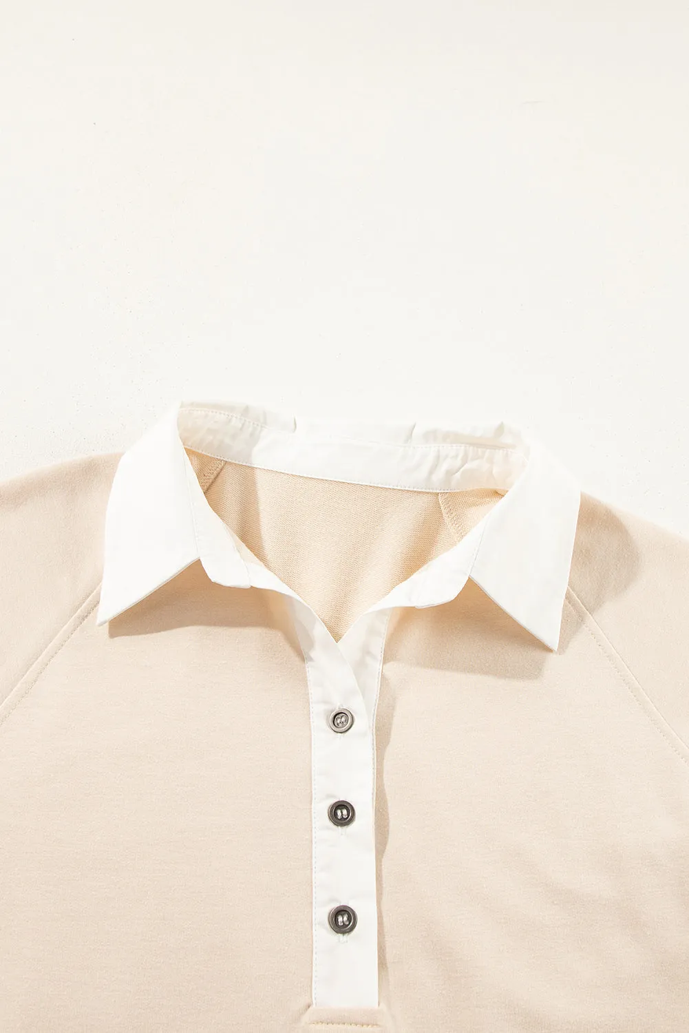 Jet Stream Shirt Collar Buttoned Patchwork Short Sleeve Mini Dress
