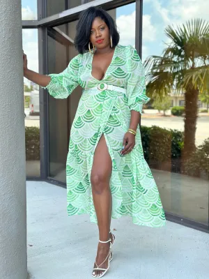 “Jeweled Green” Midi (Clearance)