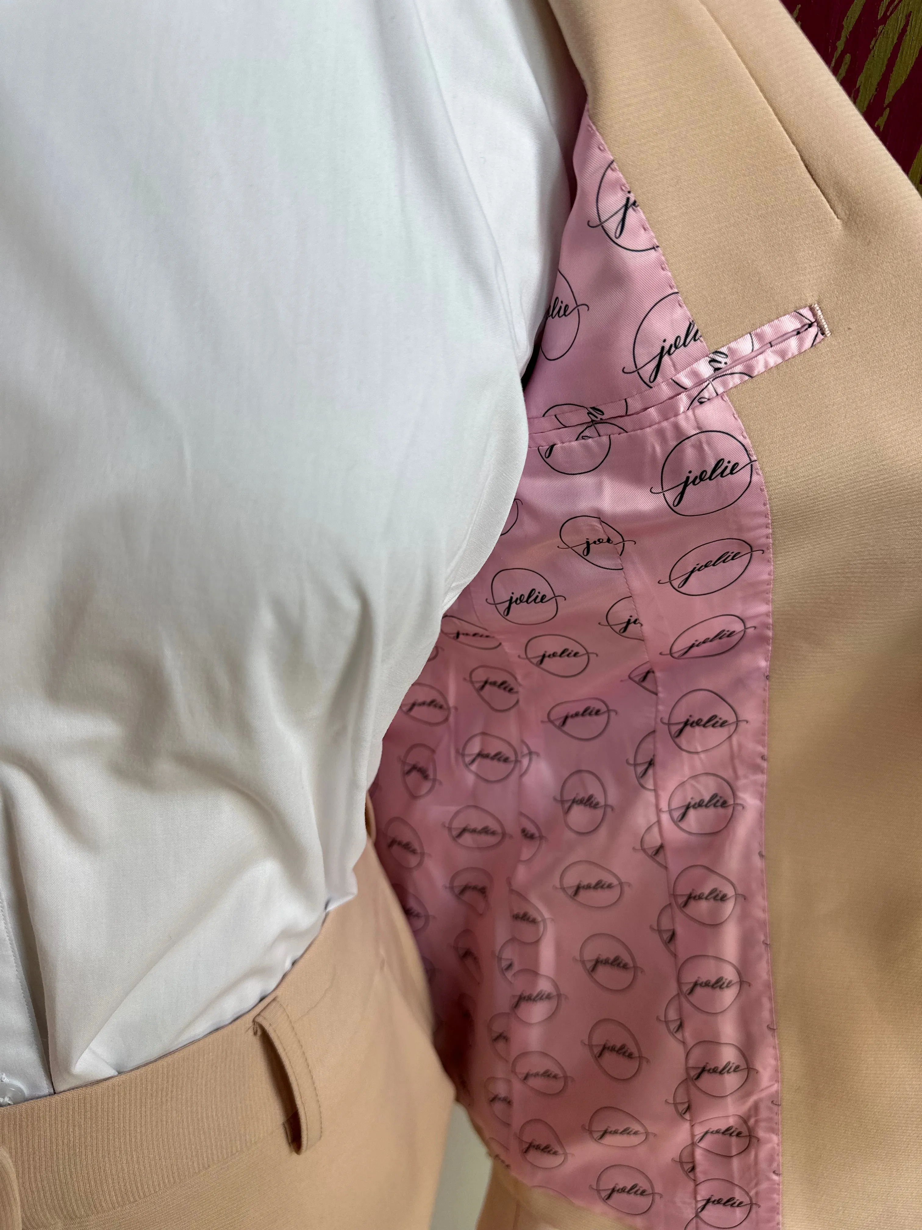 Jolie Blush Pink Feminine Cut Premium Suit Coat