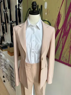 Jolie Blush Pink Feminine Cut Premium Suit Coat
