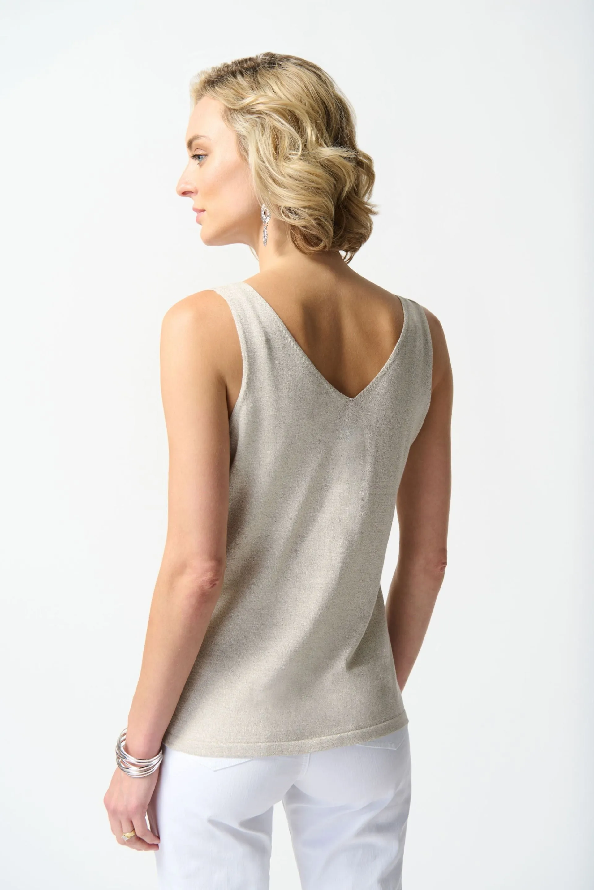 Joseph Ribkoff Sand 3/4 Dolman Sleeve Knitted 2-Piece Top 242927