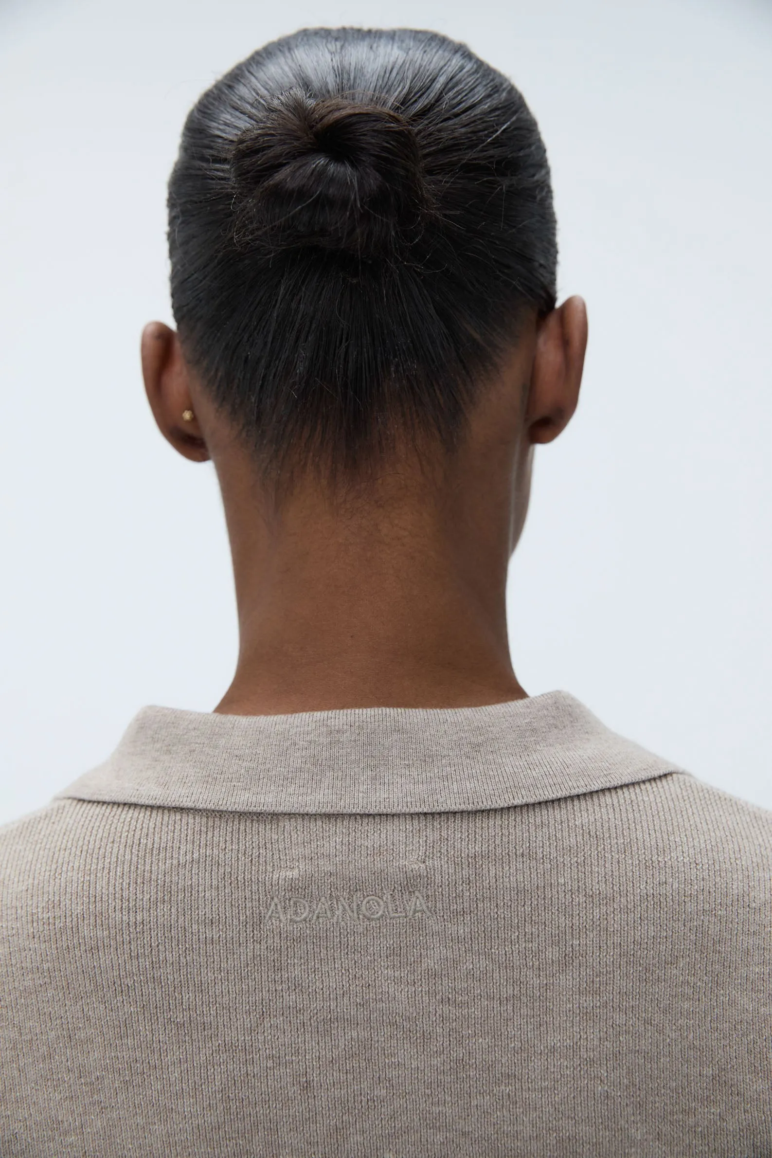 Knit Long Sleeve Button Up Top - Sand