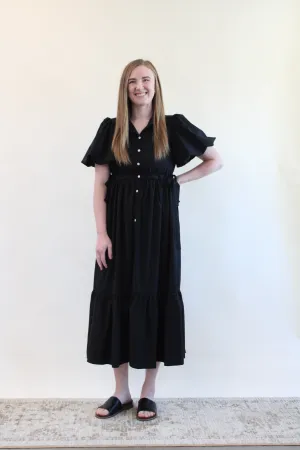 LAEL BUTTON DOWN MIDI DRESS