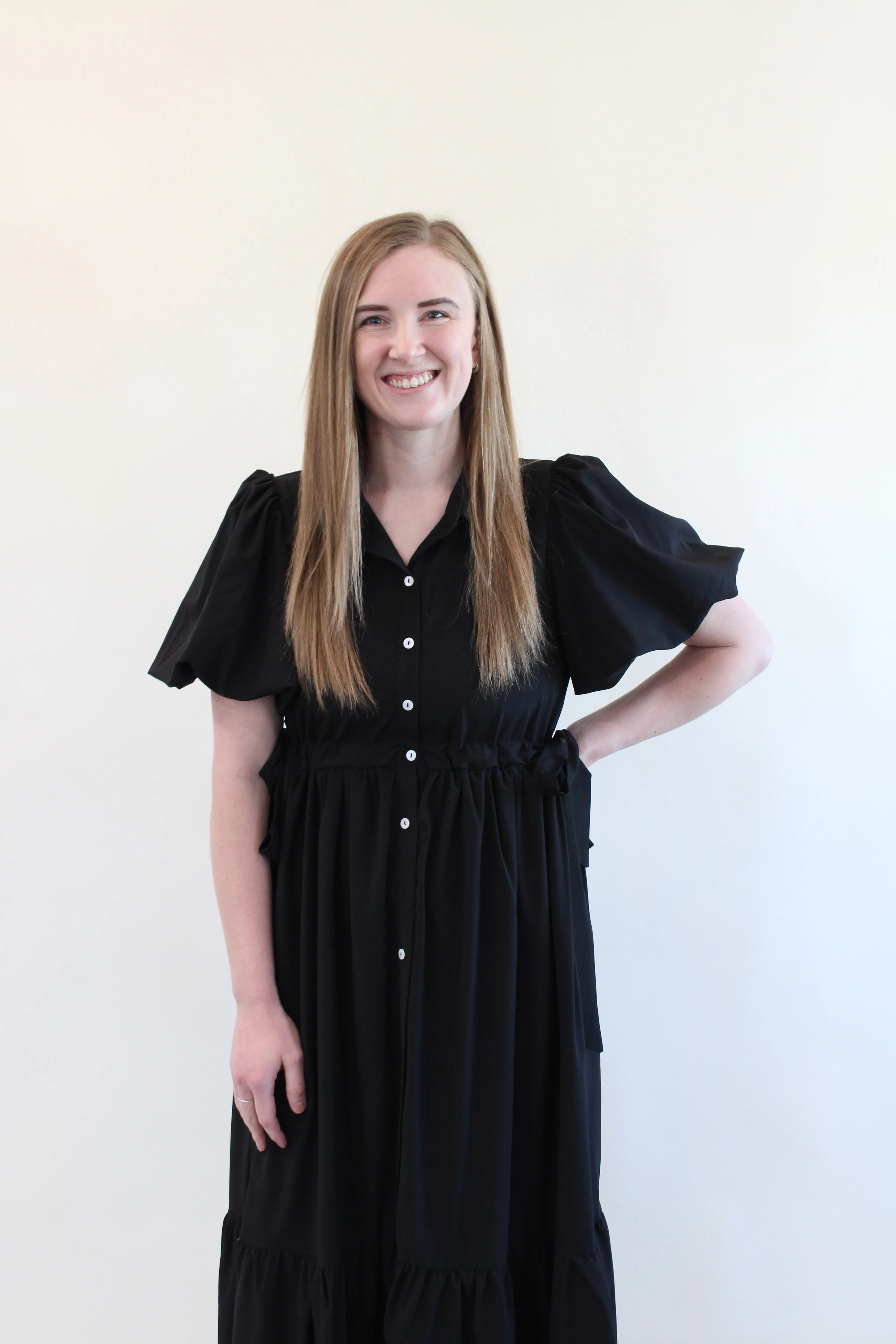 LAEL BUTTON DOWN MIDI DRESS