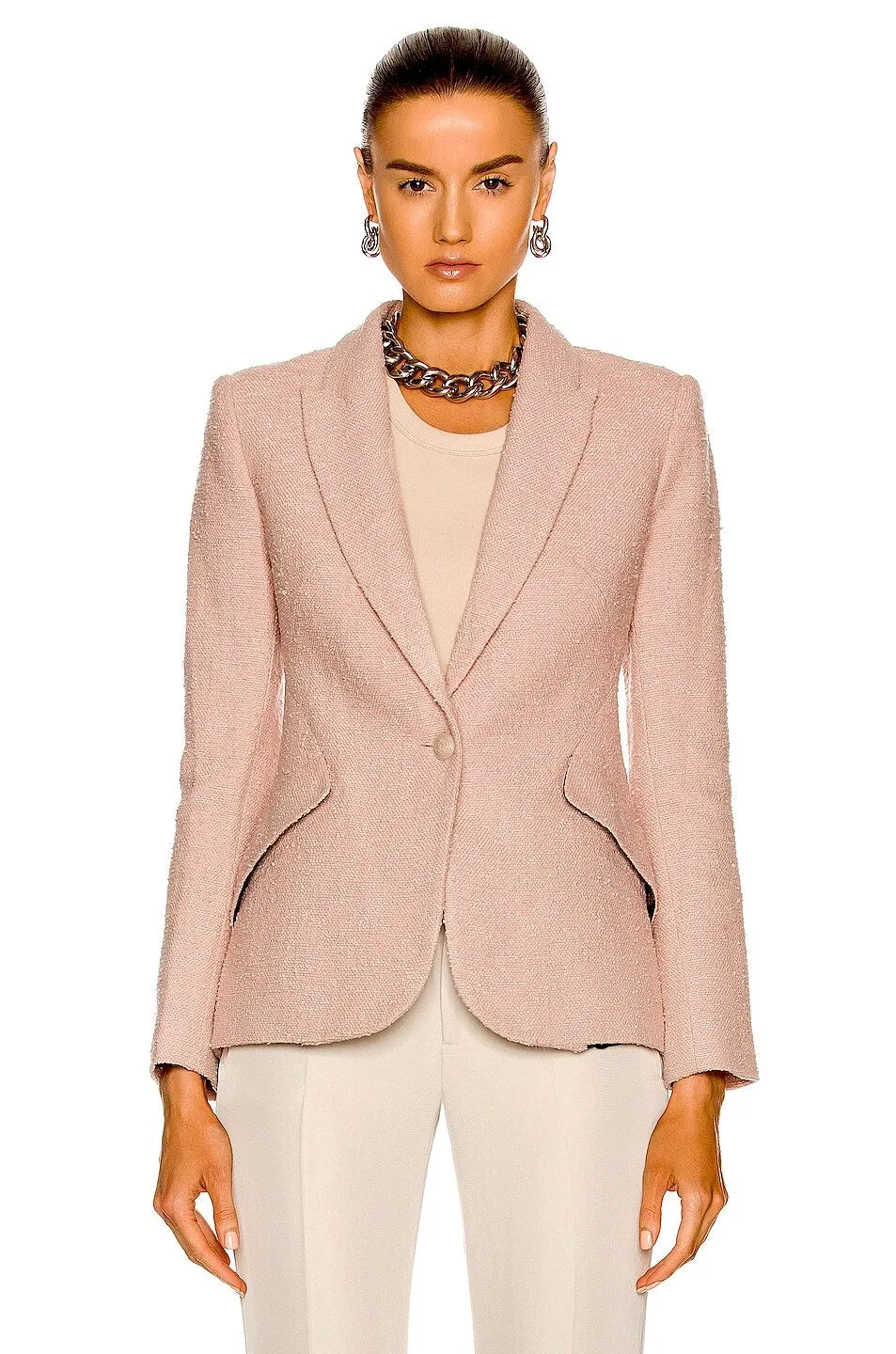 L'AGENCE CHAMBERLAIN SINGLE BUTTON BLAZER