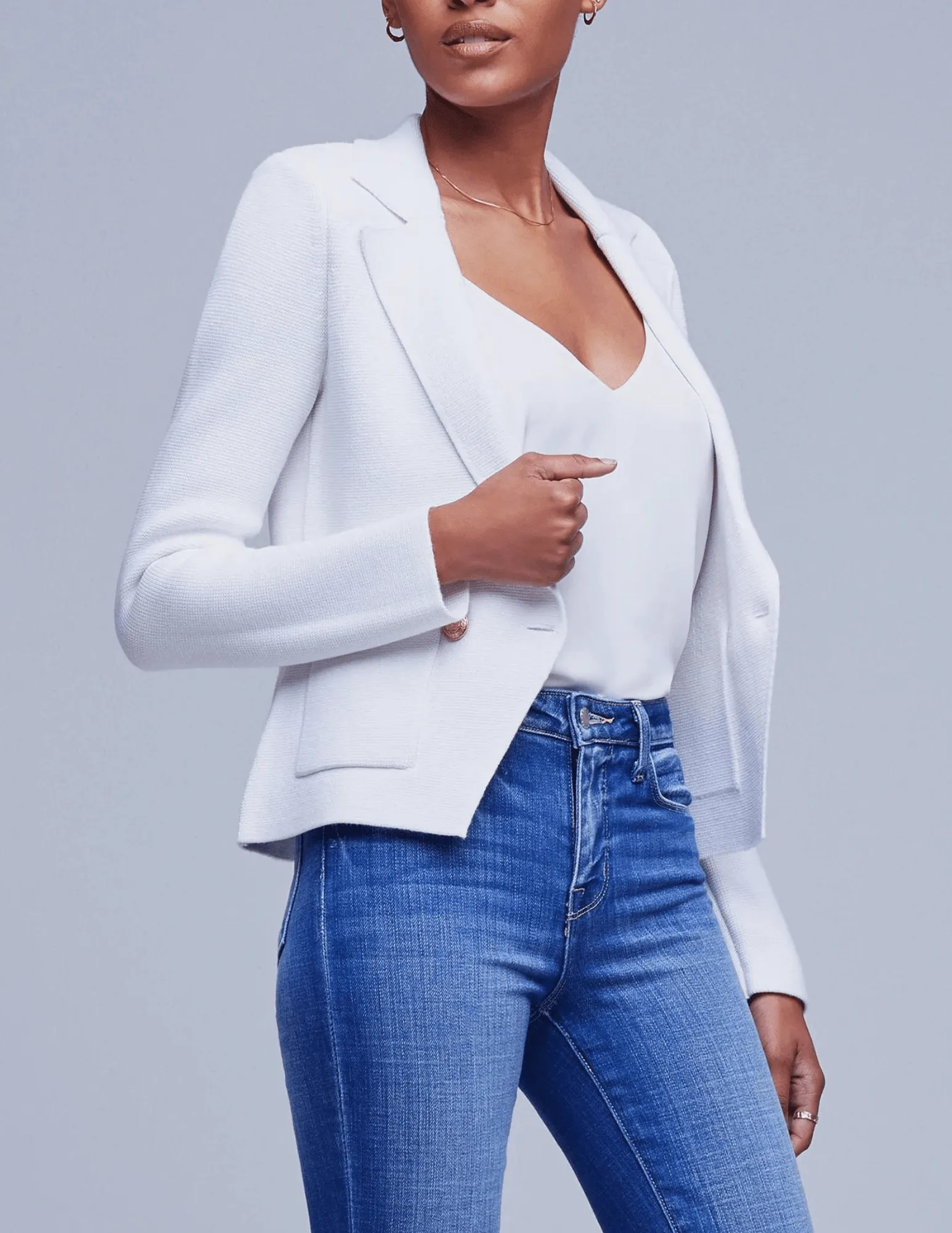 L'Agence Sofia Knit Blazer