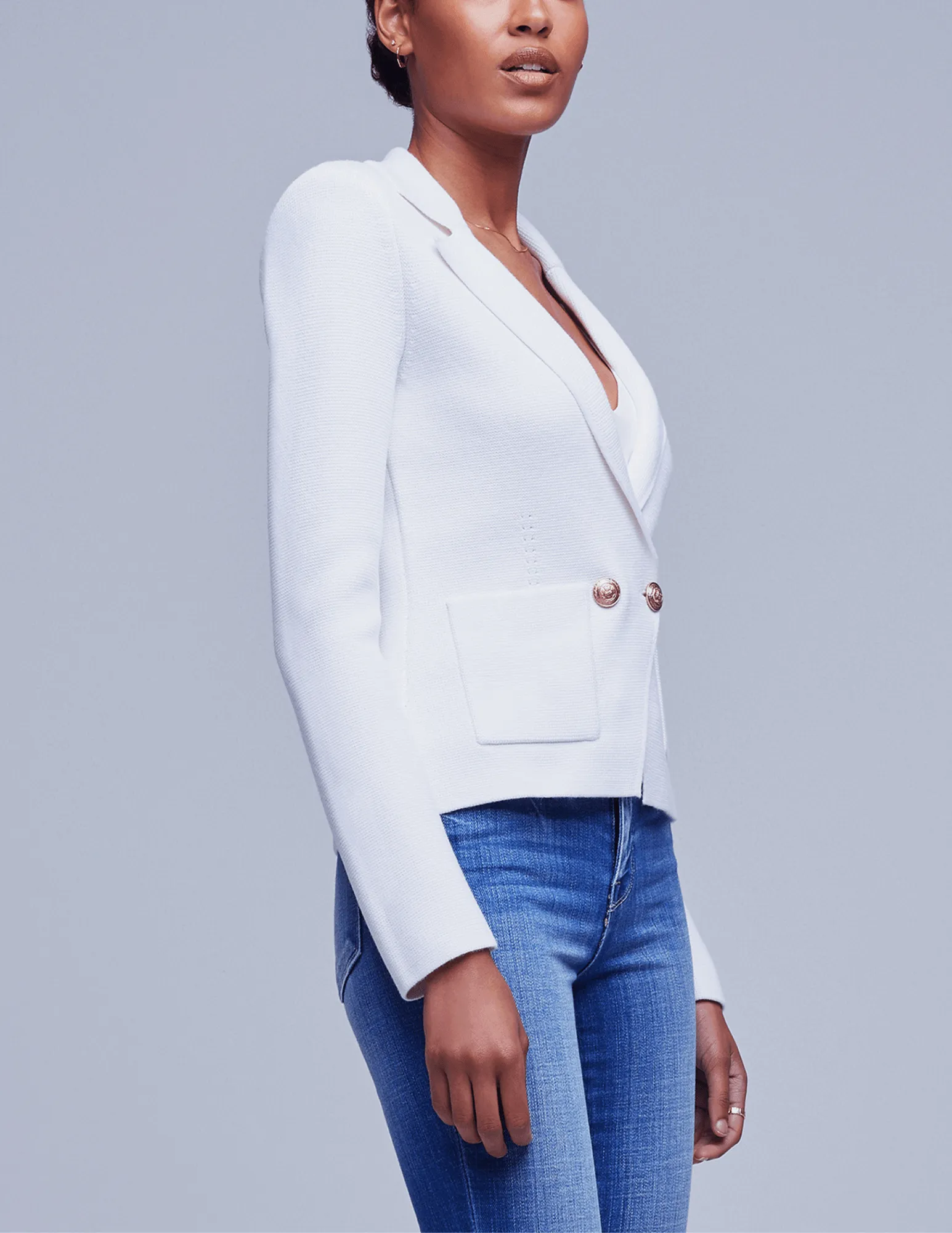 L'Agence Sofia Knit Blazer