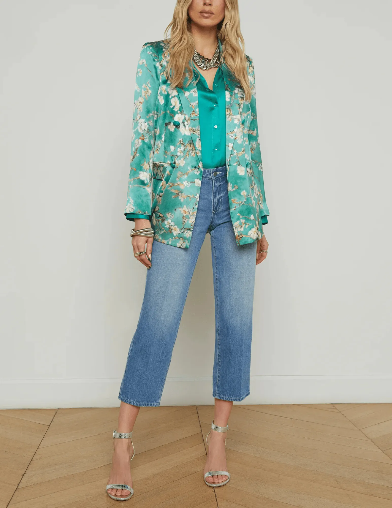 L'Agence Taryn Double Breasted Blazer