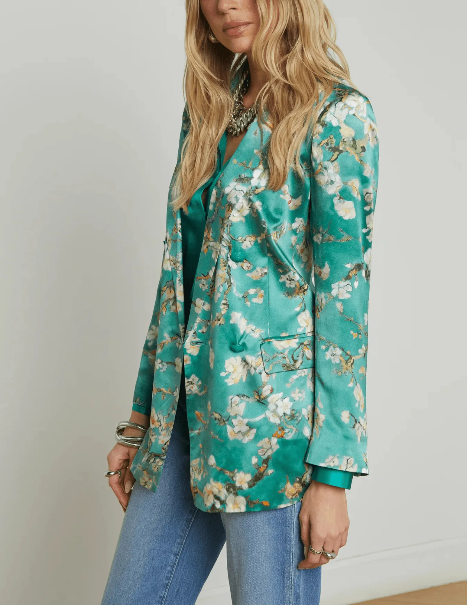 L'Agence Taryn Double Breasted Blazer
