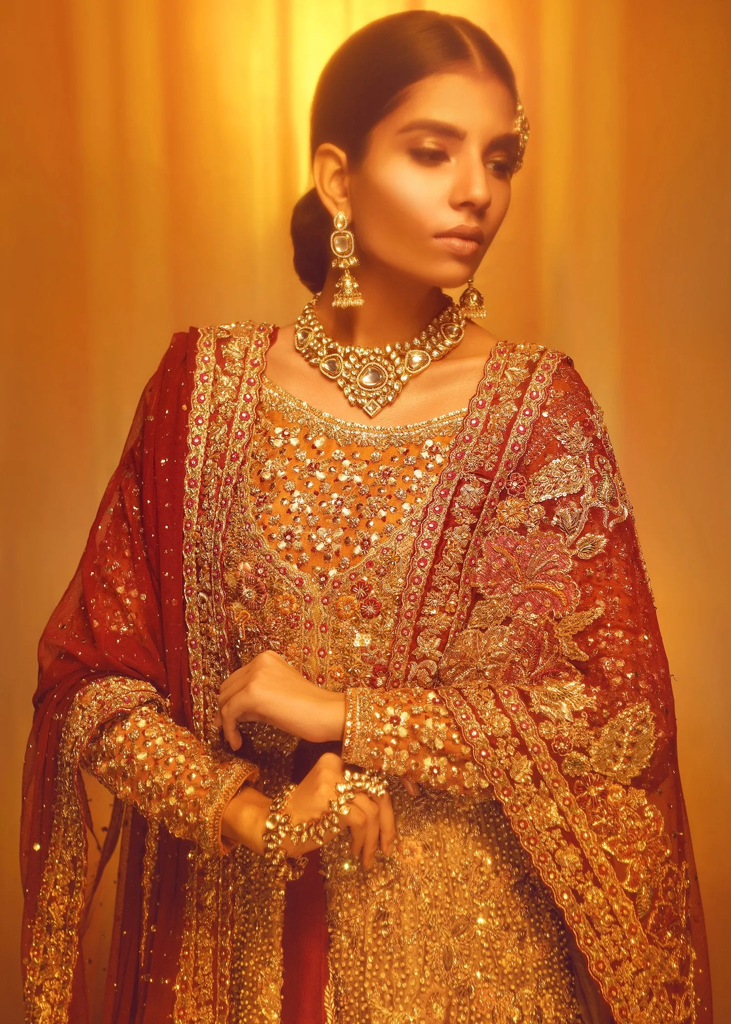 Latest Pakistani Heavy Bridal Lehnga for Wedding #J5144