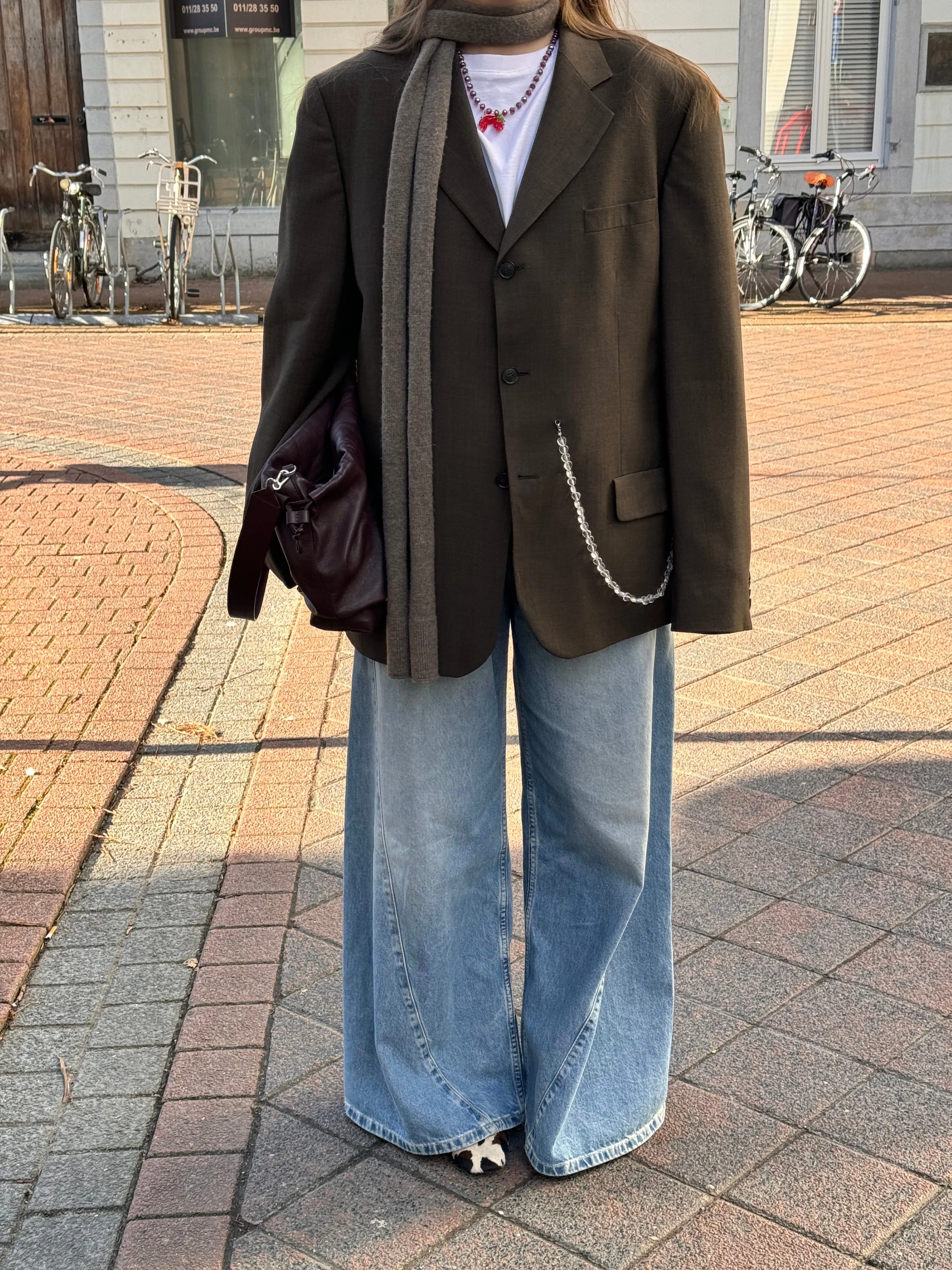 “LE COLIER ASYMETRIQUE,, upcycled blazer