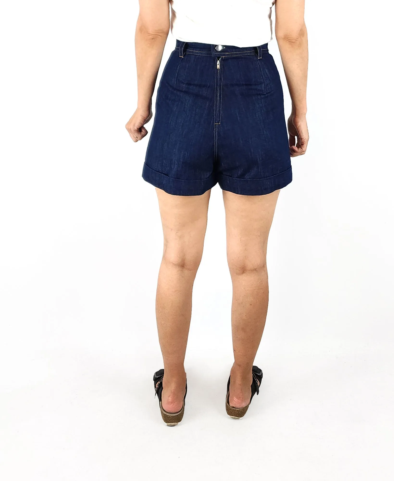 Leonard St dark denim shorts size 8