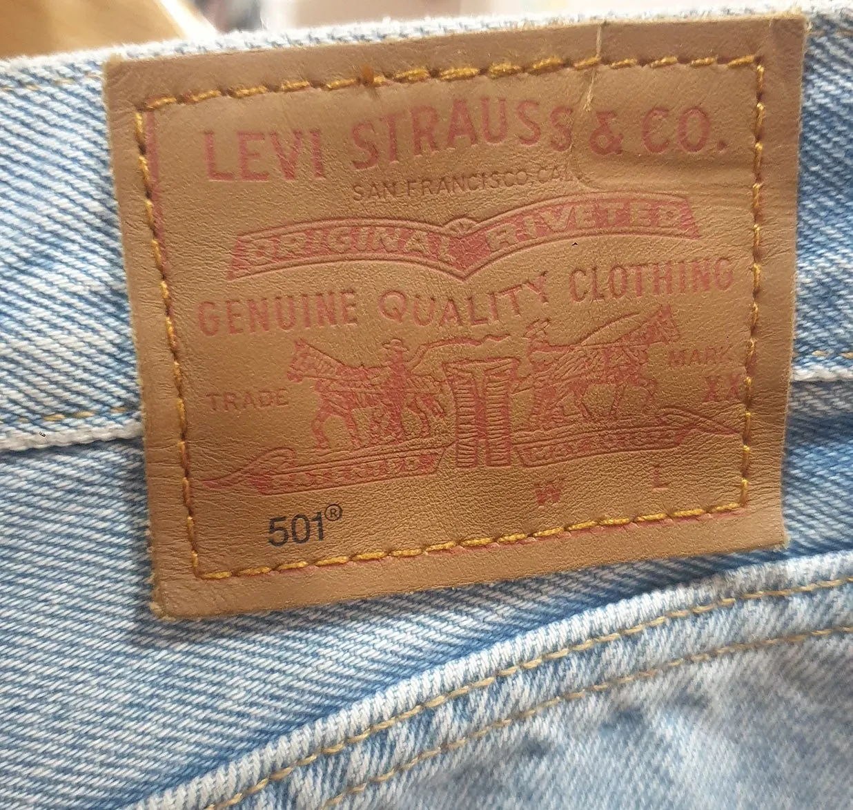 Levi's denim light jeans size 10