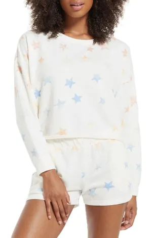Lia Rainbow Star Pullover in Sand Dollar by Z Supply