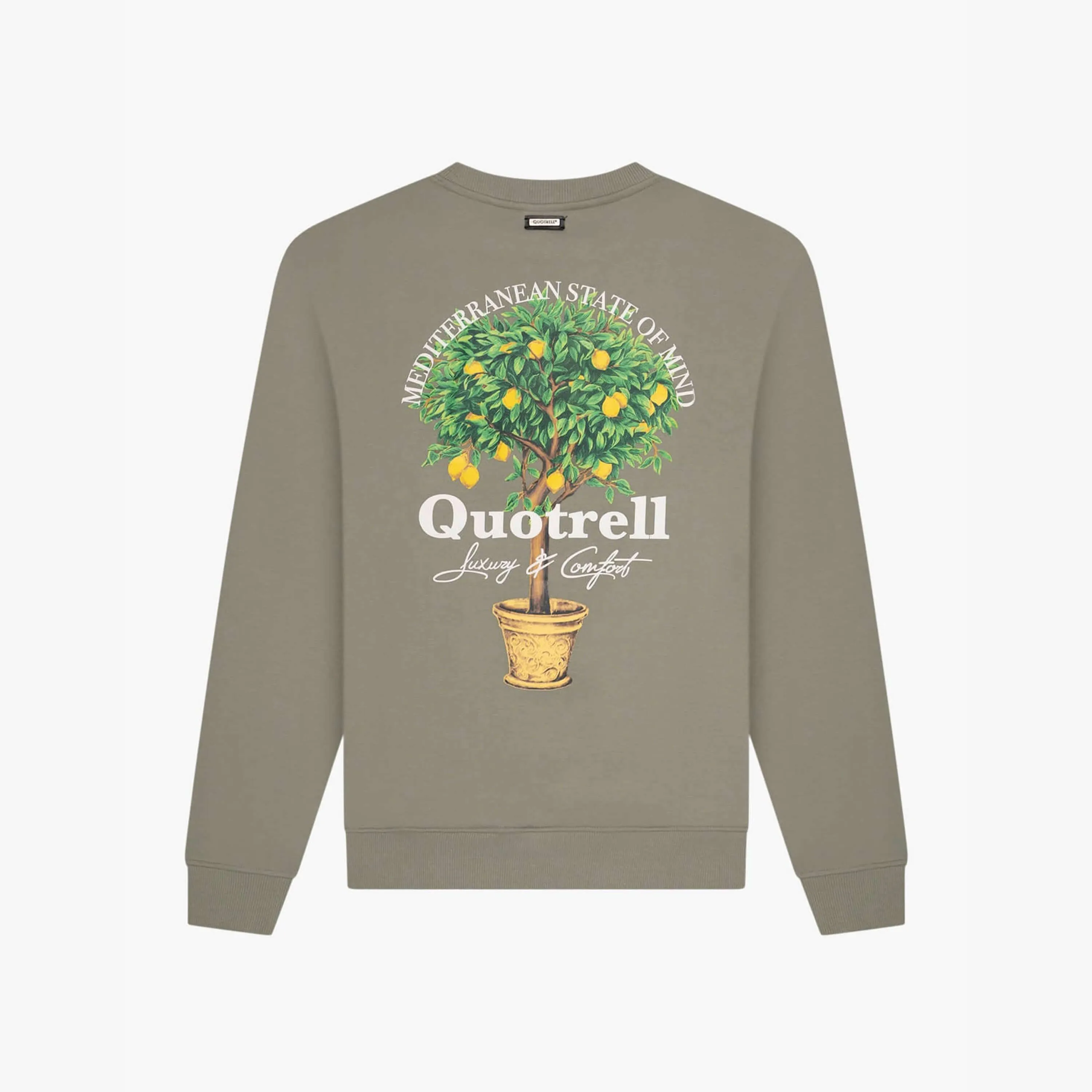 LIMONE CREWNECK | FADED OLIVE/WHITE