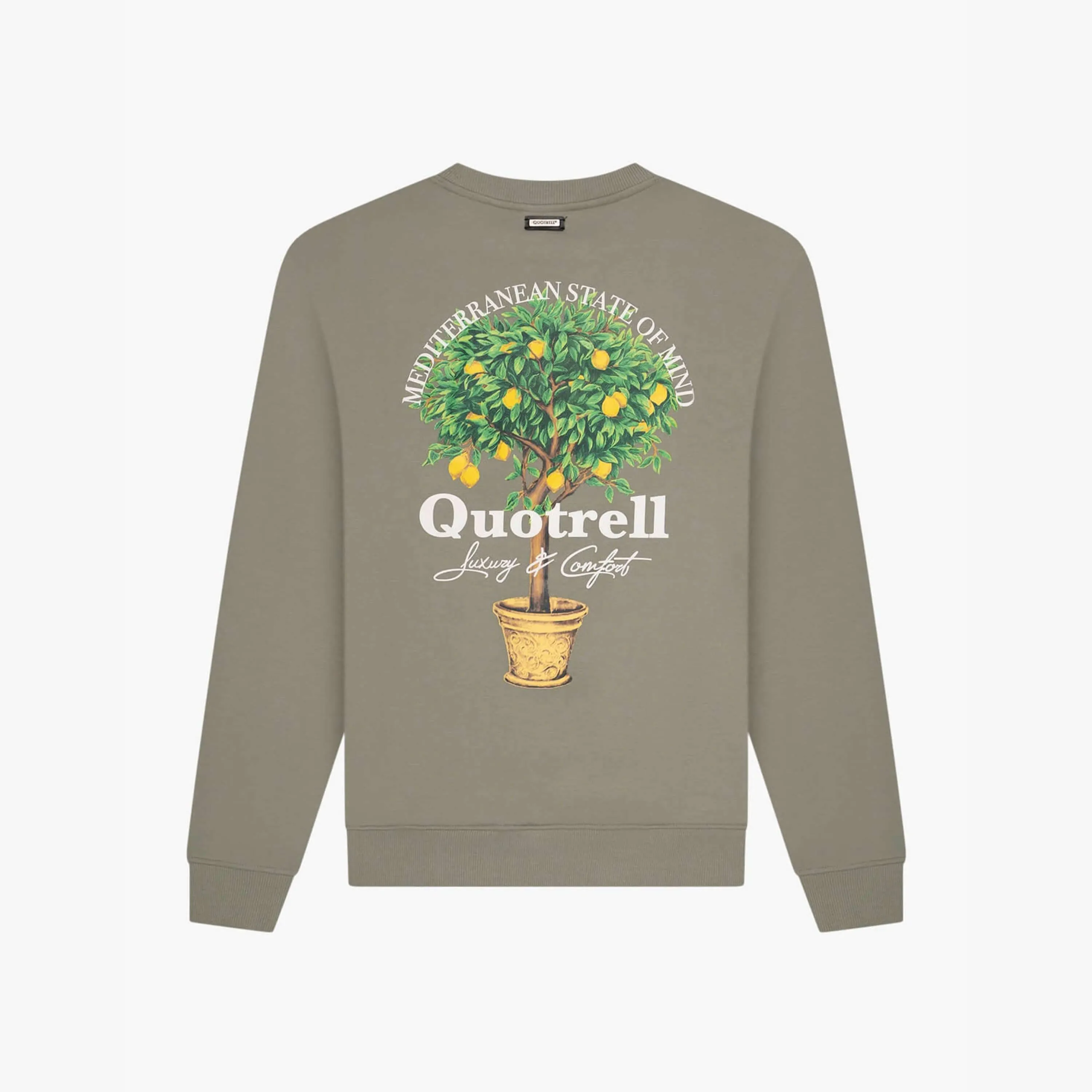 LIMONE CREWNECK | FADED OLIVE/WHITE