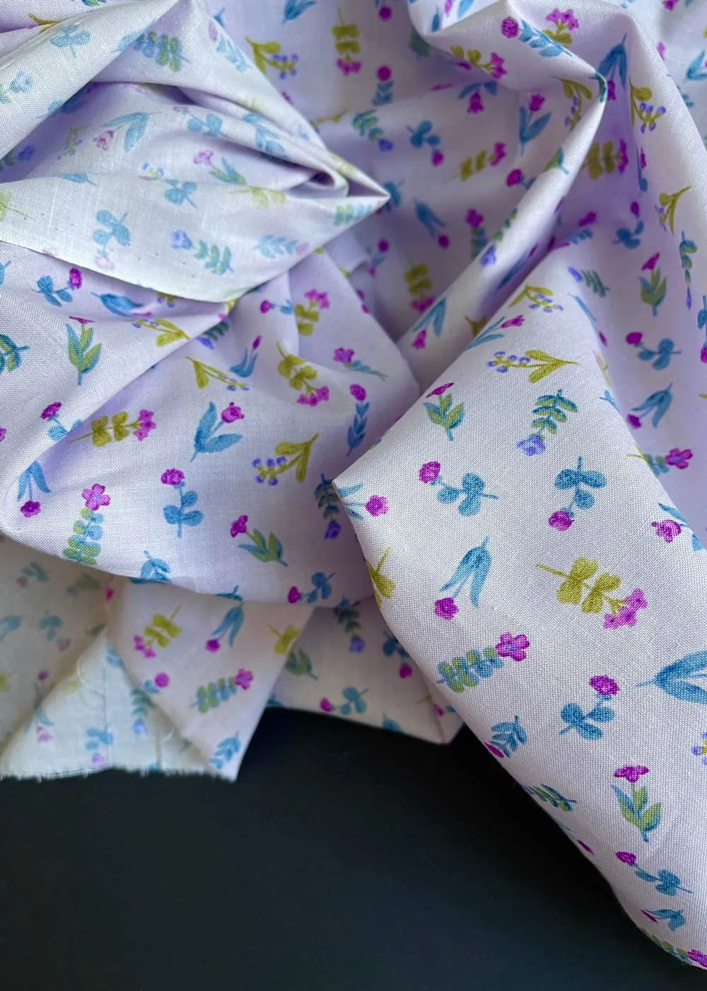 Little Jardin Cotton Shirting, Lilac