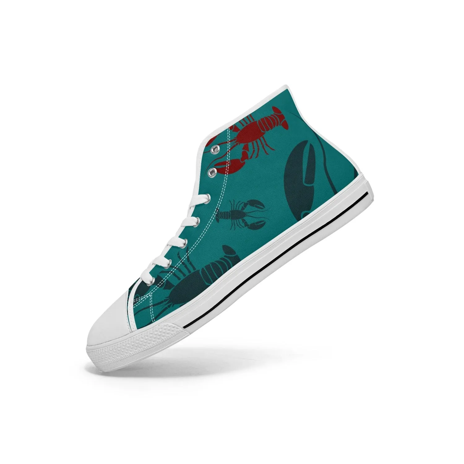 Lobster Print Canvas High-Tops