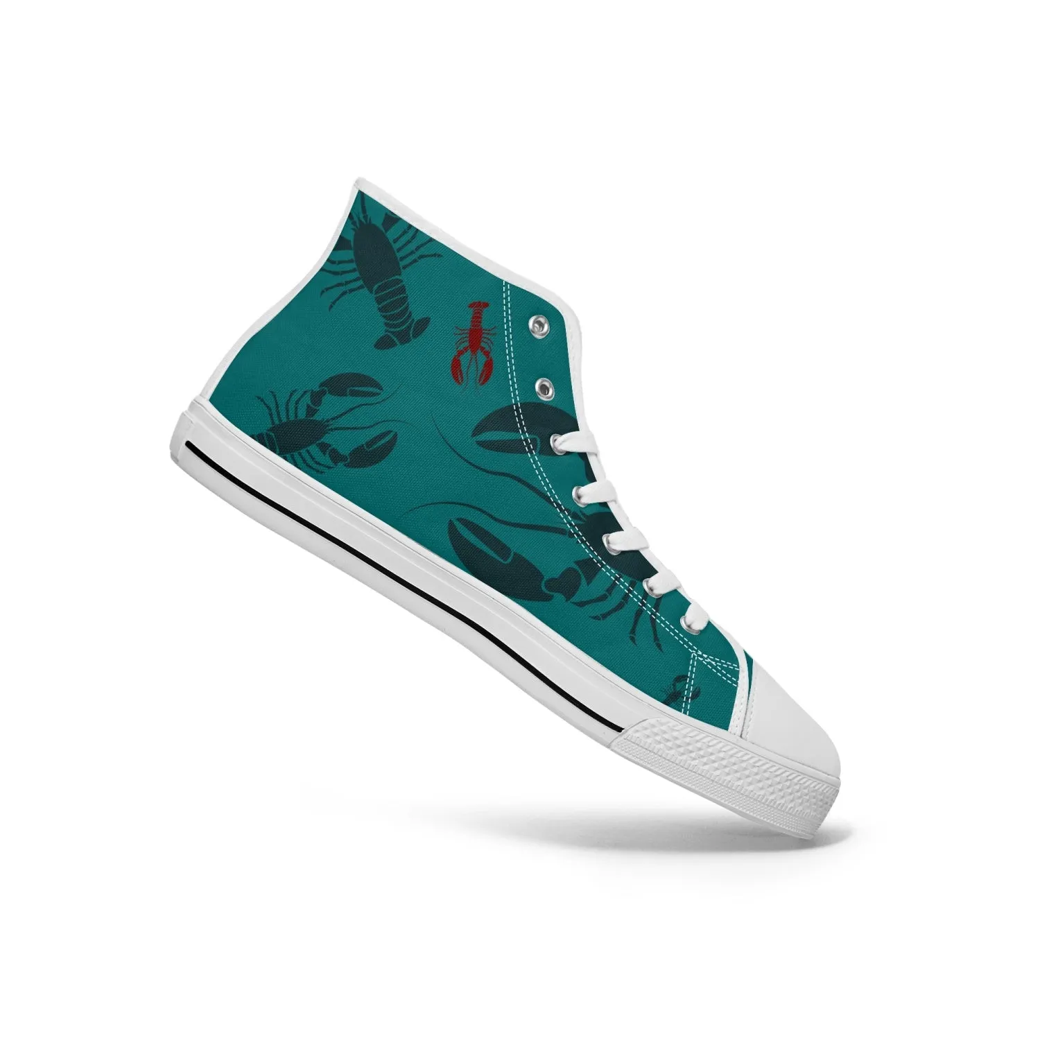 Lobster Print Canvas High-Tops