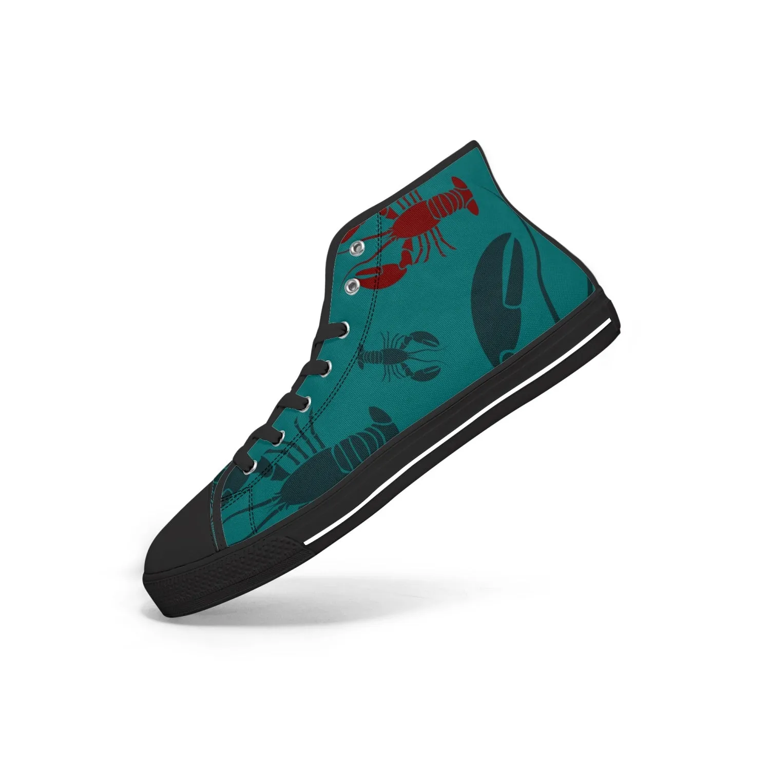 Lobster Print Canvas High-Tops