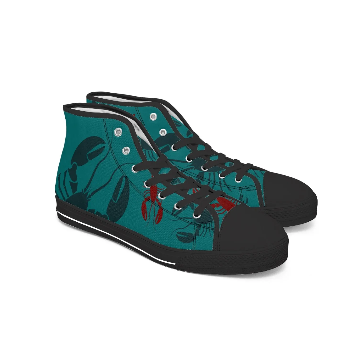 Lobster Print Canvas High-Tops