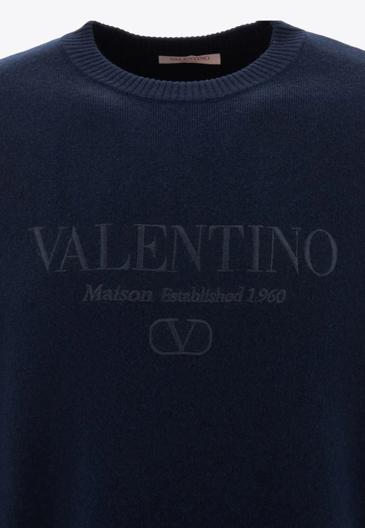 Logo-Embroidered Wool Sweater