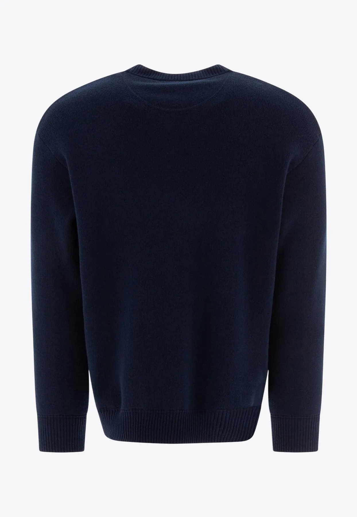 Logo-Embroidered Wool Sweater